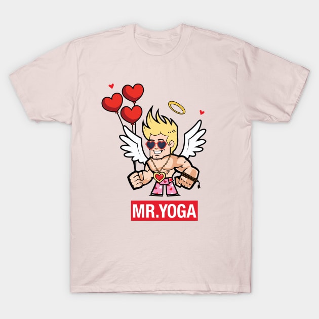 Mr Yoga - Happy Valentines Day T-Shirt by MrYoga